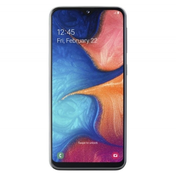 Samsung Galaxy A20e 32 Gigabyte Dual Black Neu vorne Handyshop online bestellen